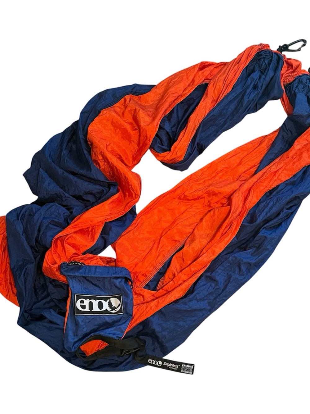 ENO SingleNest FreeWave Hammock Navy Orange 400lb
